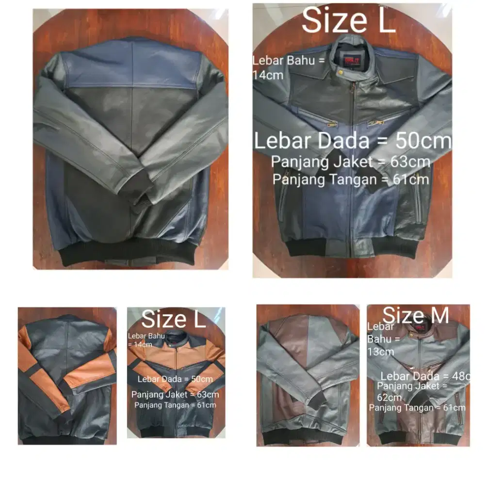 JAKET KULIT BOMBER atau Model RIP-Bahan Kulit Sapi Tebal