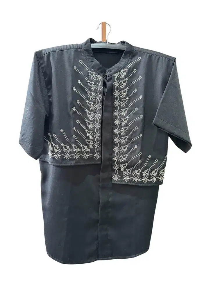 Baju muslim M biru tua yasv