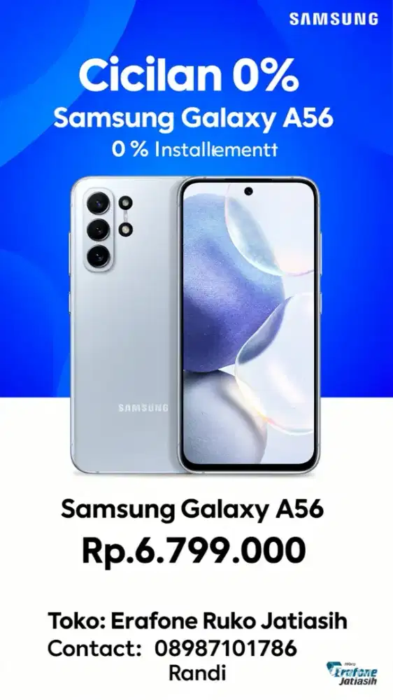 CICILAN TANPA DP SAMSUNG A56 BUNGA 0%