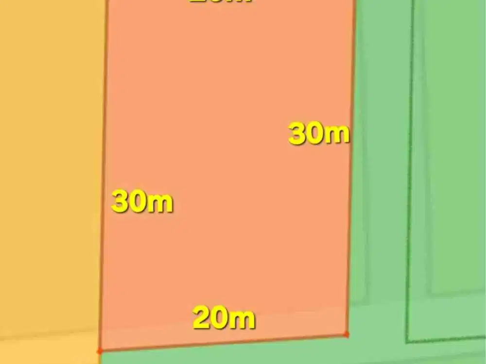 Tanah 20x30m dekat perumahan permata Ratu Parit Indah