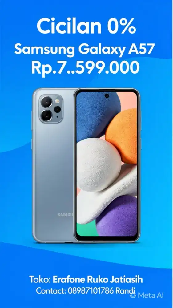 CICILAN TANPA DP SAMSUNG A57 BUNGA 0%