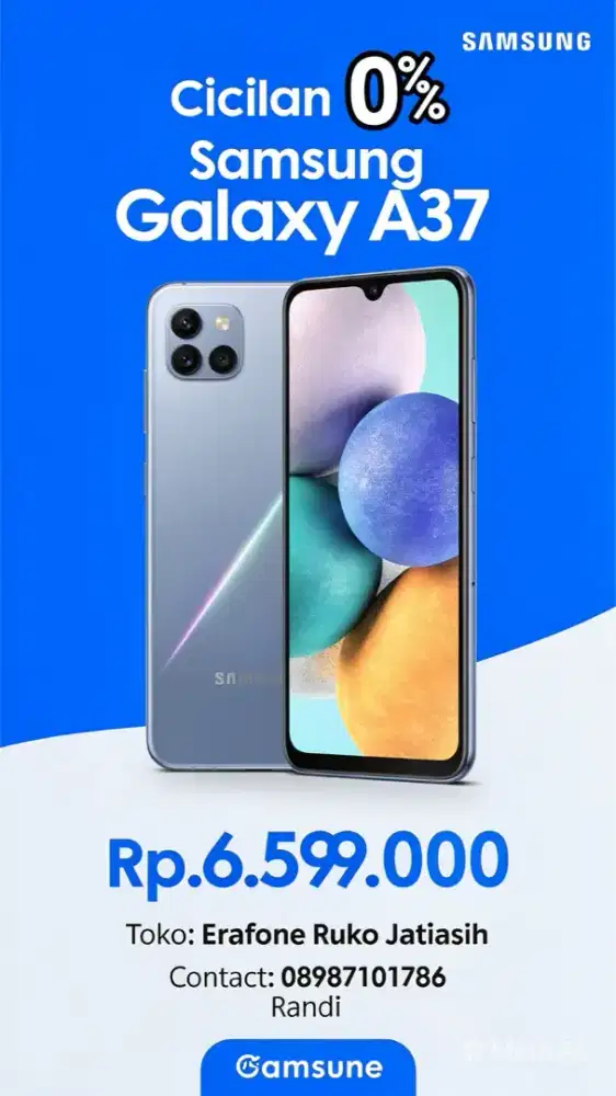 CICILAN TANPA DP SAMSUNG A37 BUNGA 0%
