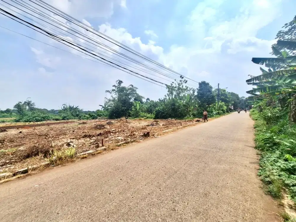 Tanah Cisauk Dekat BSD, Posisi Pinggir jalan Pas Bangun Rumah