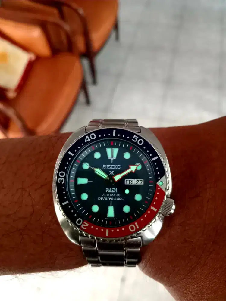 2nd Preloved Koleksi Seiko Prospex SRPE99K1 PADI Turtle Pepsi