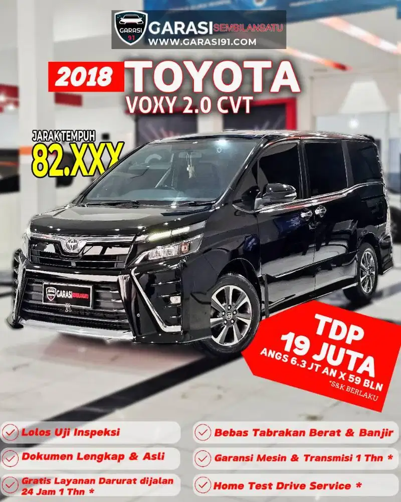 ‼️TDP 19 JT‼️TOYOTA VOXY 2.0 CVT 2018