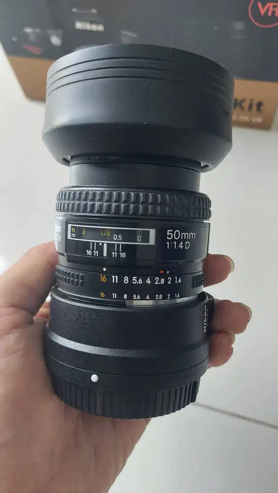 Lensa DSLR Nikon 50mm F1.4 D