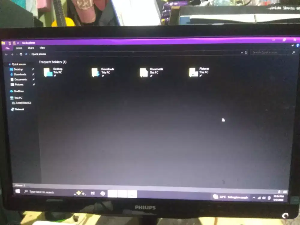Monitor Philips 19 inci masih bagus