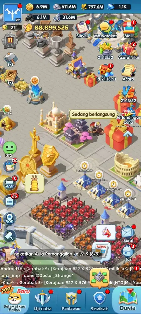 WTS AKUN XCLASH – 2 CASTLE | SERVER TUA | SIAP MAIN