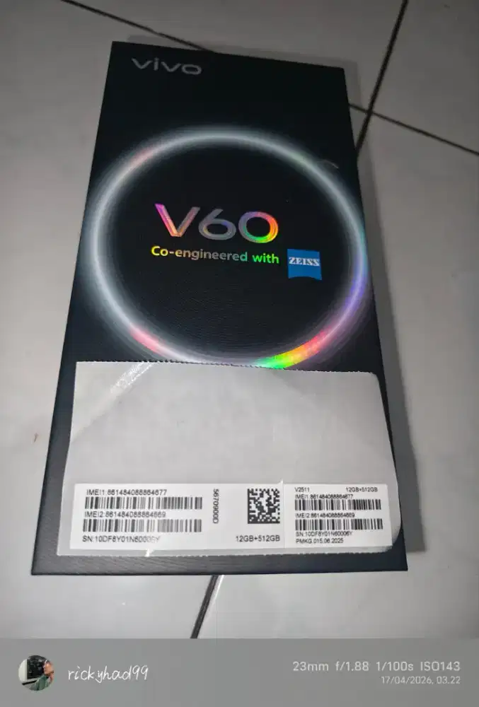 VIVO V60 5G 12/512
