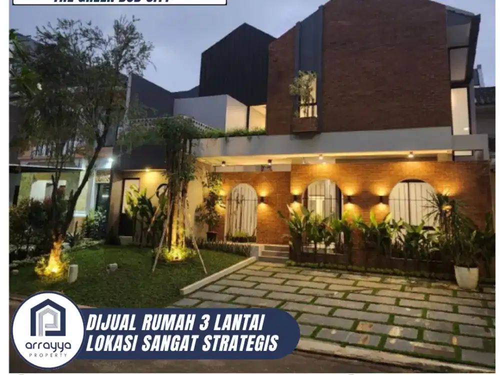 RUMAH MEWAH 3 LANTAI DI CLUSTER THE GREEN BSD 'AHB314'