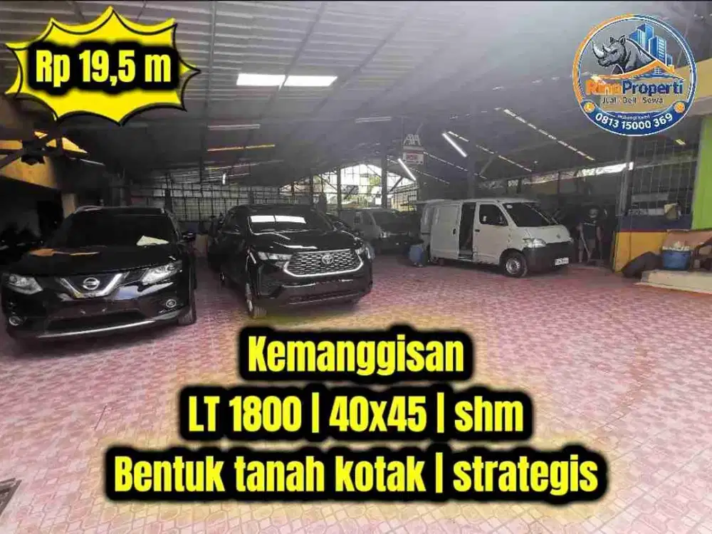 Jual cepat,harga masih nego! Bengkel hitung tanah cocok untuk buat cluster kemanggisan dekat binus jakarta barat