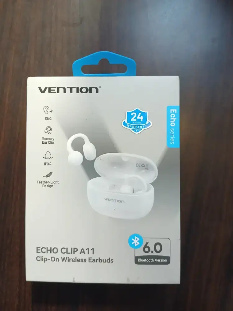 Vention Echo Clip A11 Clip On OpenEar  ENC True Wireless Bluetooth 6.0