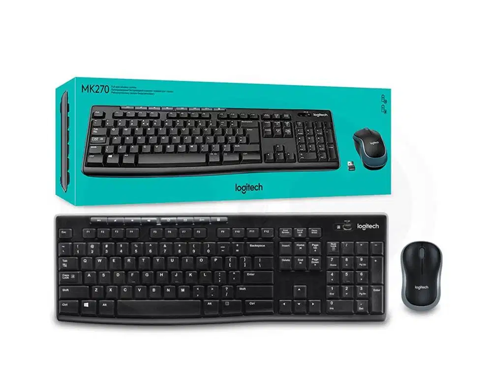 Mouse Keyboard Wireless Logitech MK270