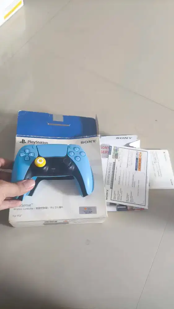 Stik dualsense ds5 ps5 ori indo biru with dus