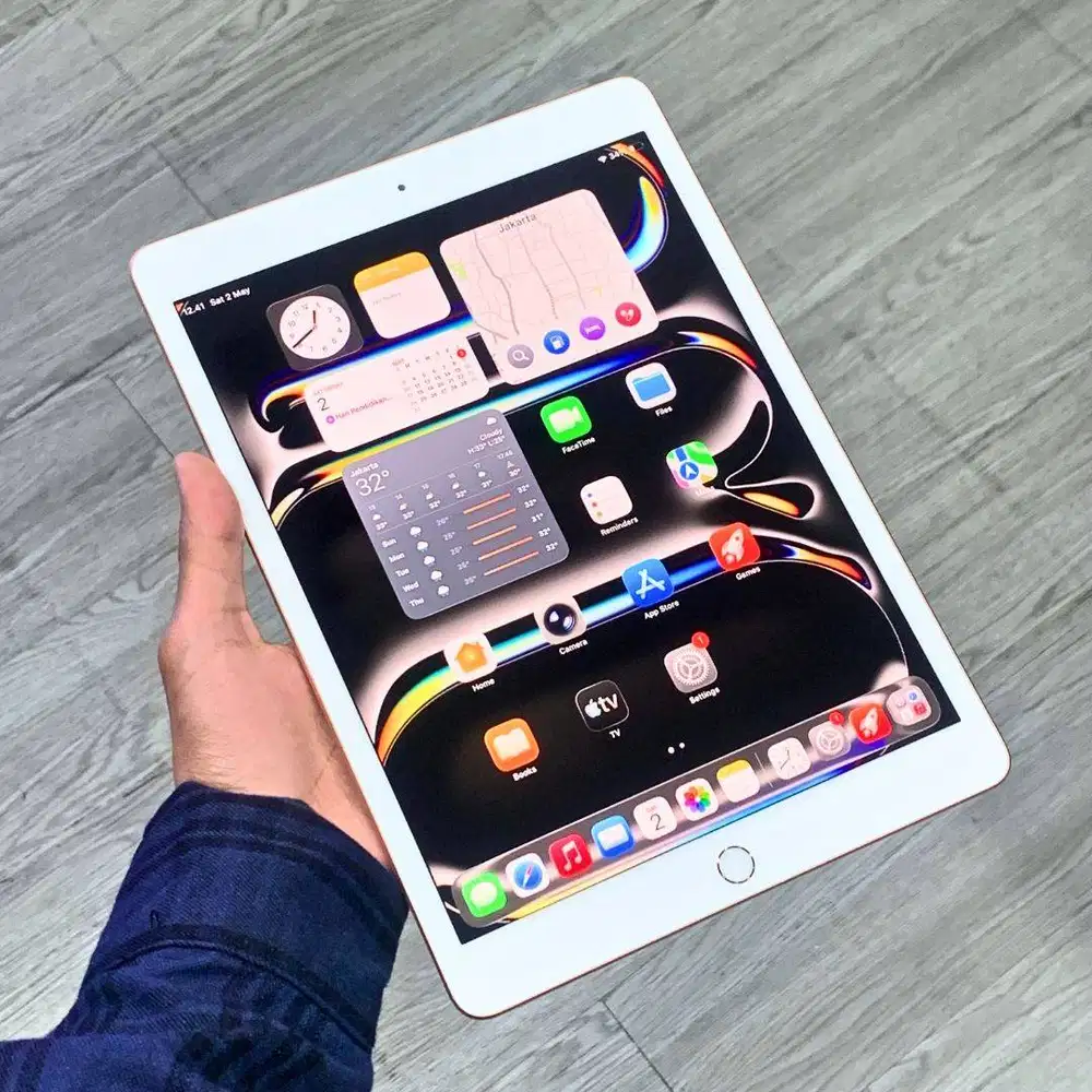 EX IBOX IPAD 8 128GB GOLD MULUS