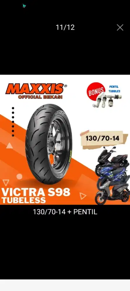 Dijual ban baru (Maxxis victra ST 130/70-14)
