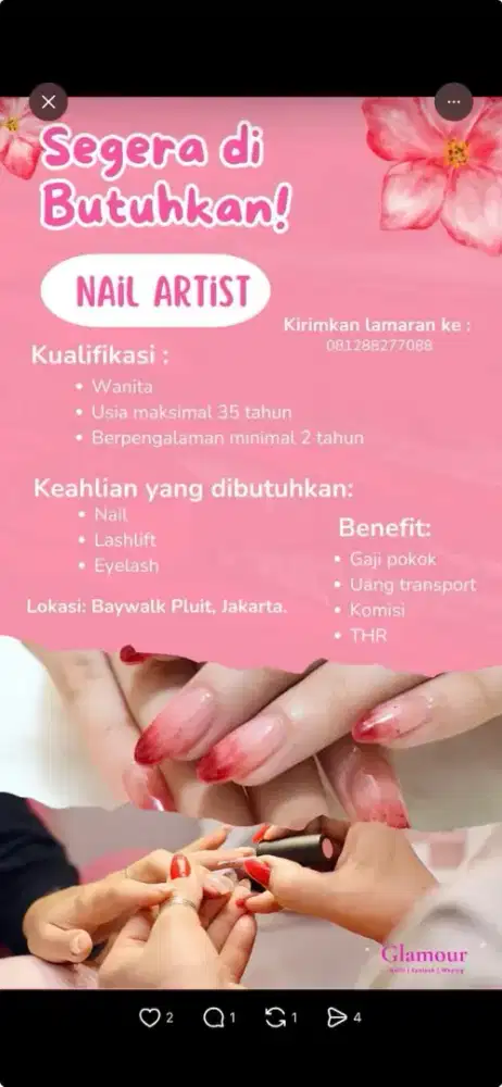 Lowongan Kerja Nail & Eyelash
