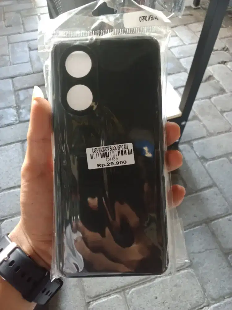 CASE MACARON BLACK OPPO A58 ATLANTIS DASYAT