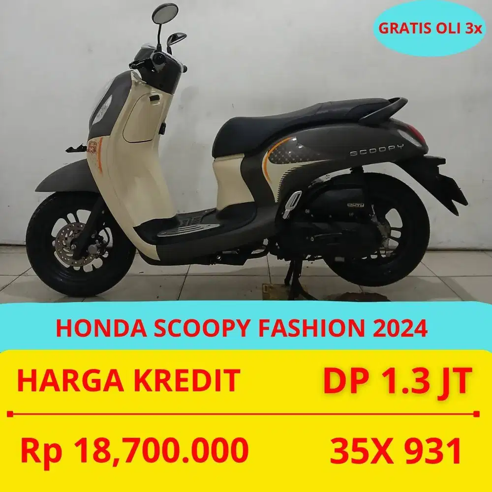 PROMO SUKSES MOTOR HONDA SCOOPY FASHION 2024 DP MURAH 1,3 JUTA