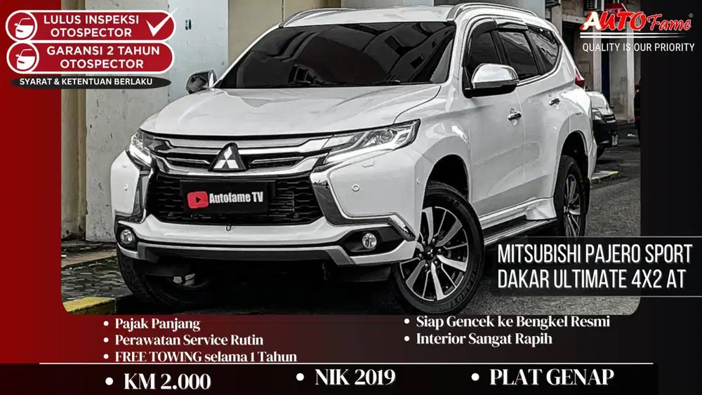 KM38RB Mitsubishi Pajero Sport Dakar Ultimate 4x2 AT White On Beige NI