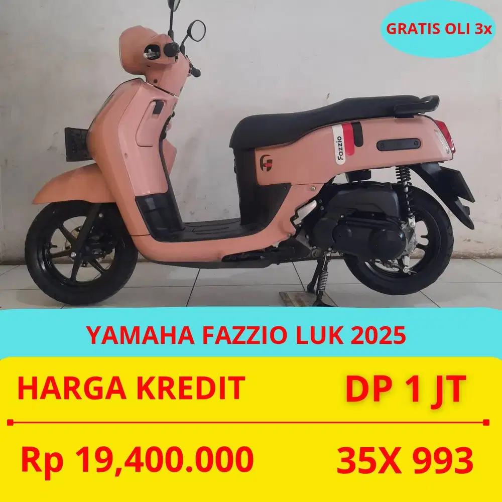 PROMO SUKSES MOTOR FAZZIO LUK 2025 DP MURAH 1 JUTA