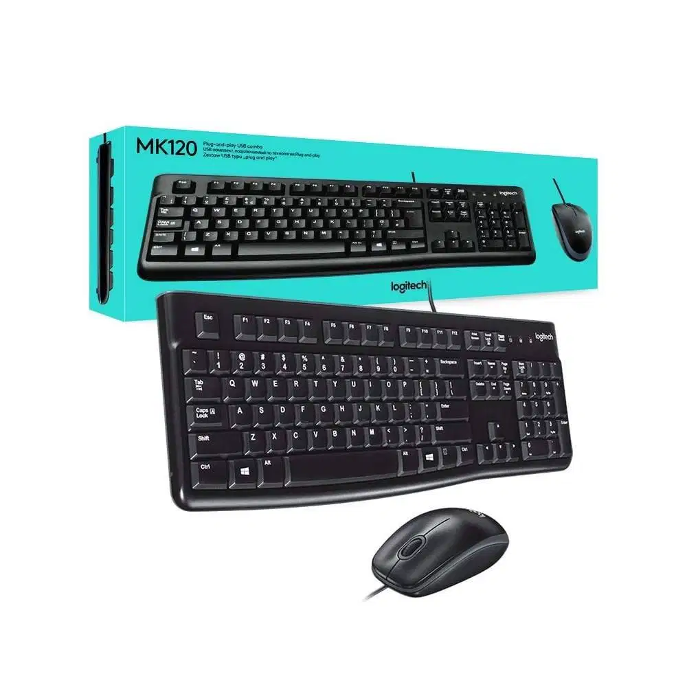 Mouse Keyboard Logitech MK120 USB