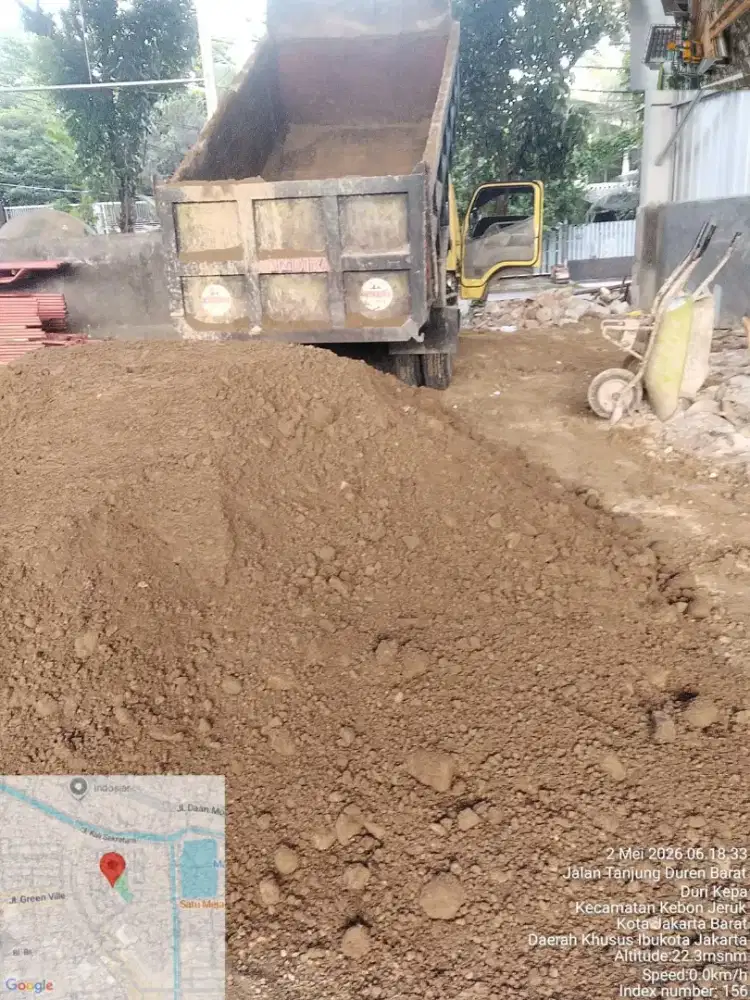 Pasir urug batu makadam sirdam limestone abu batu basecourse