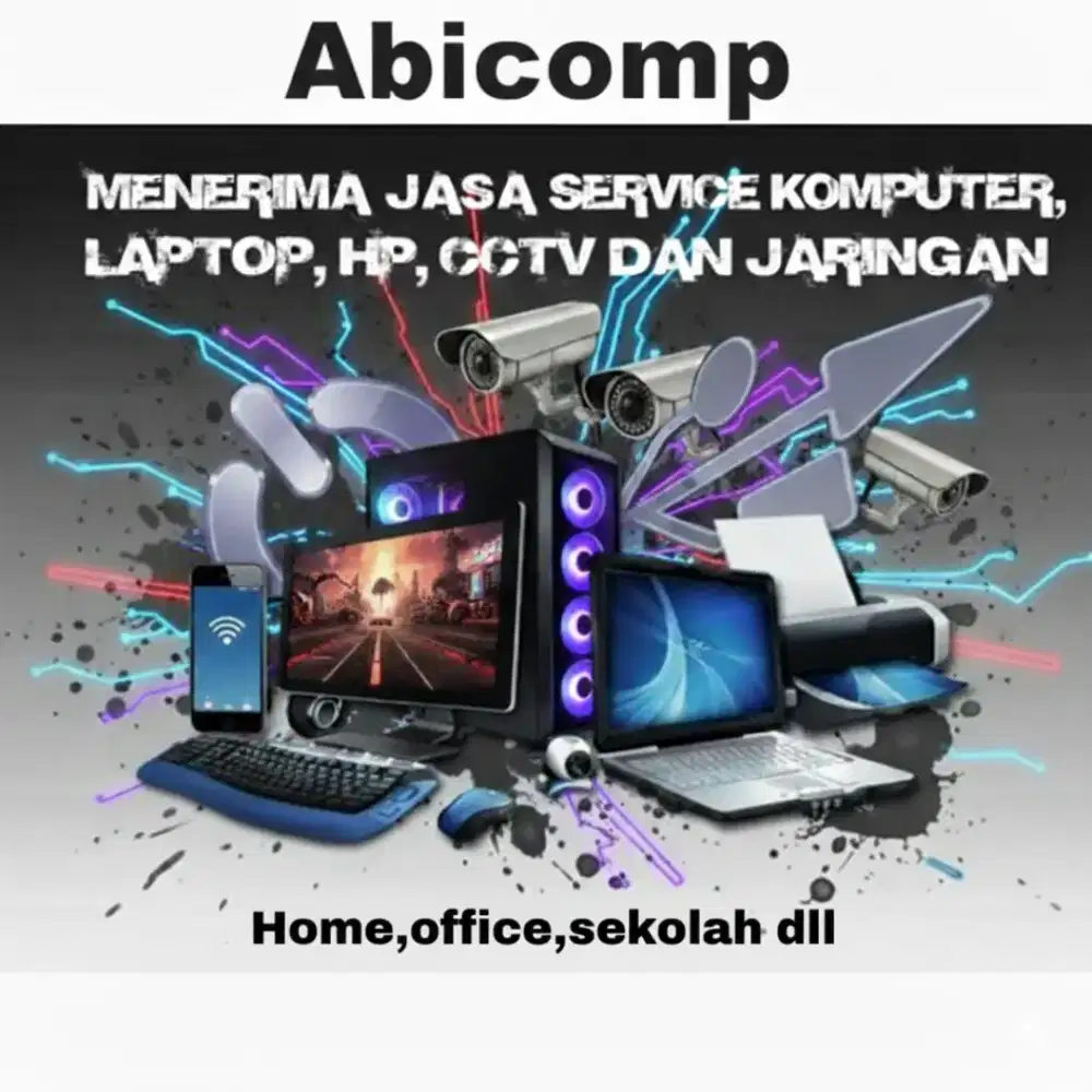 Service & Instalasi Komputer,Laptop,Jaringan & CCTV