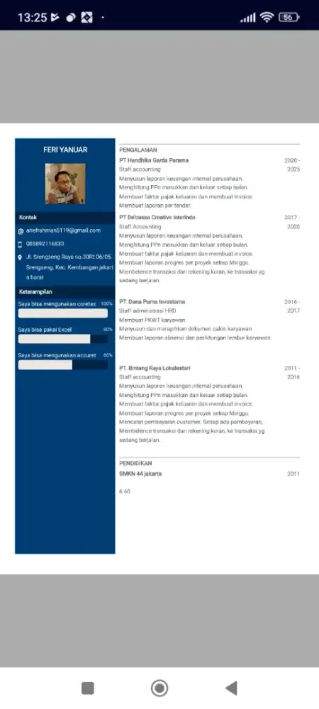 Staff accounting