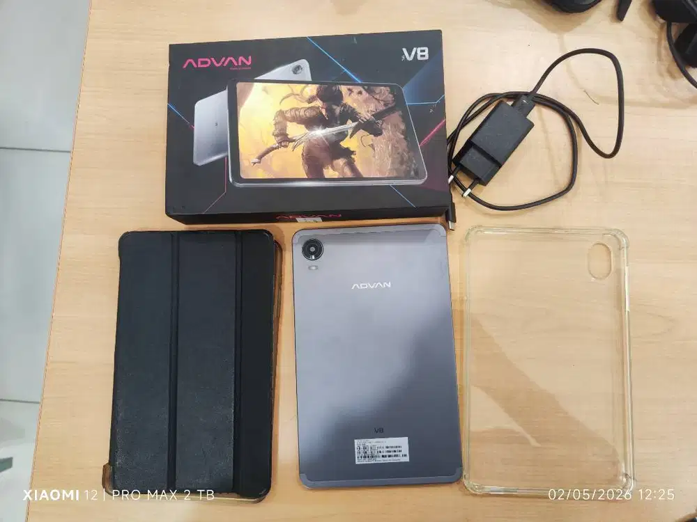Tab Advan V8 8/128 fullset kondisi baik, free flipcase Jaktim, Bektim