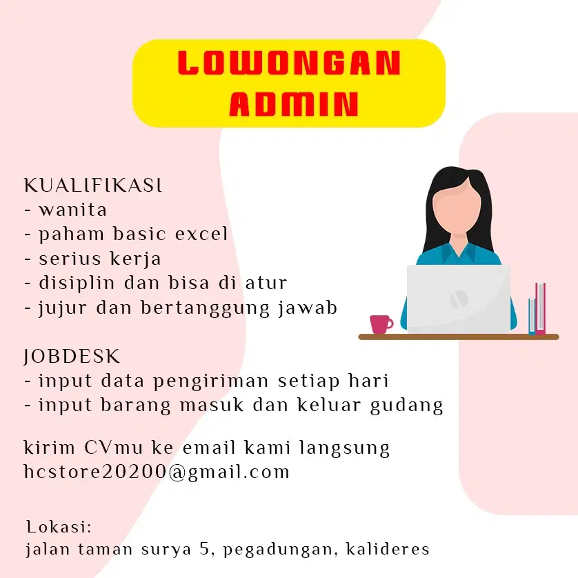 LOWONGAN KERJA ADMIN