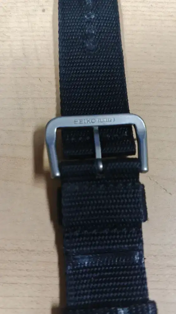Seiko strap hitam militery original