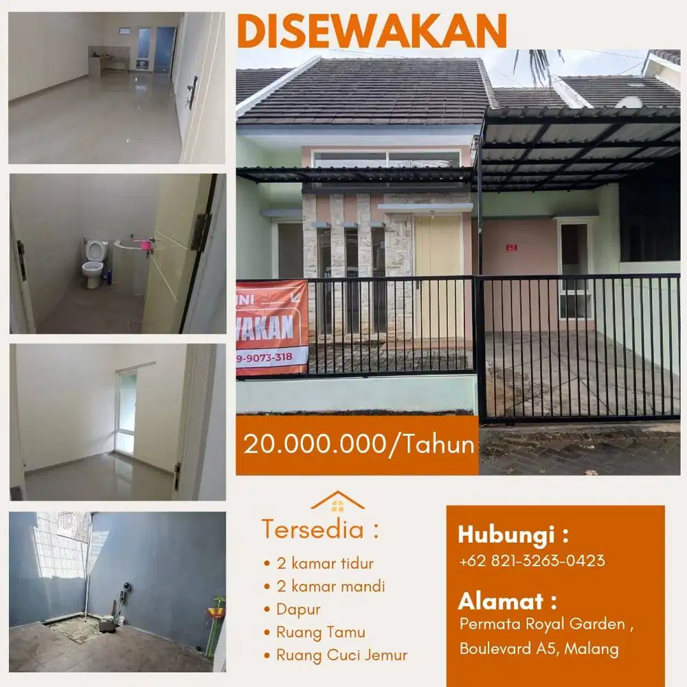 DISEWAKAN RUMAH BARU RENOVASI