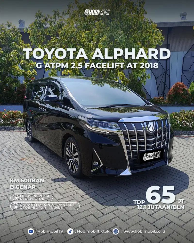 Alphard G ATPM 2.5 Facelift AT Thn 2018