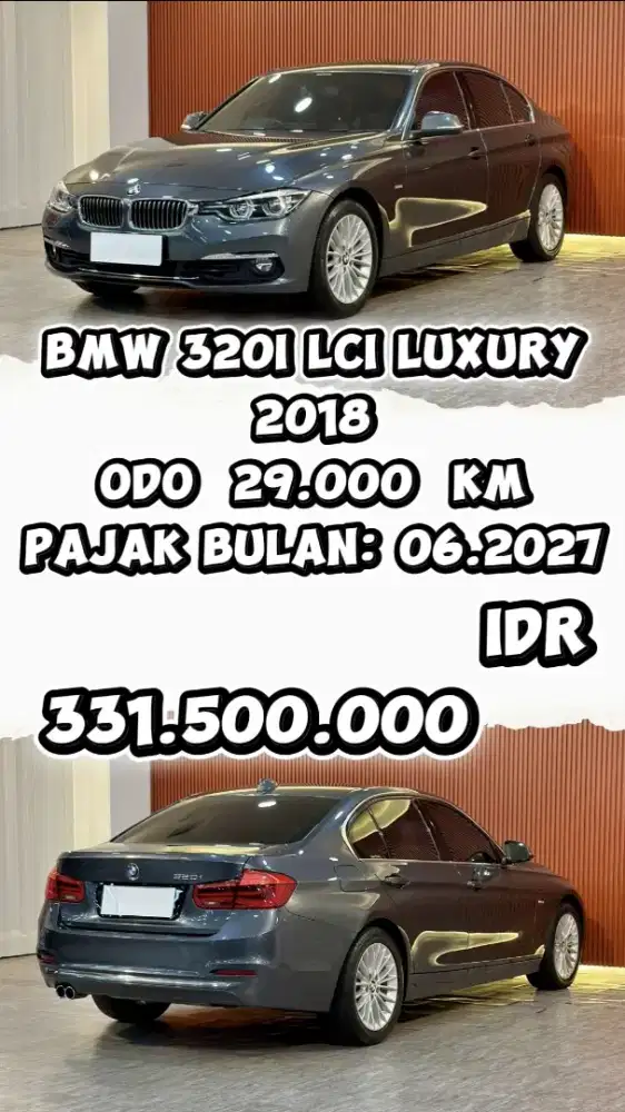 [ ODO 29.000 KM ] BMW 320I LUXURY LCI 2.0 AT 2018 SIAP LANGSUNG PAKAI