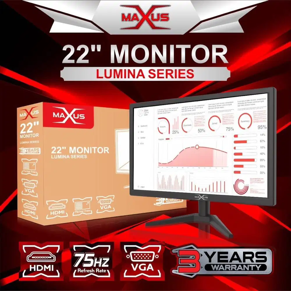 Monitor MAXUS 22inch M22LM FHD