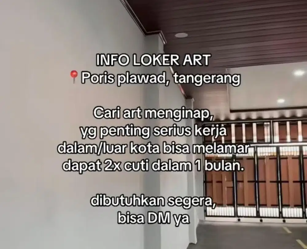 dibutuhkan art segera