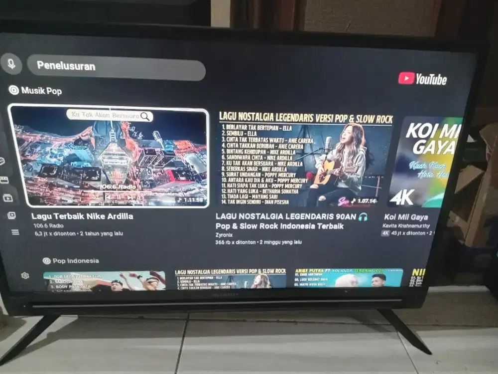 Jual tv qndroid digital sharp 32 siap pakai