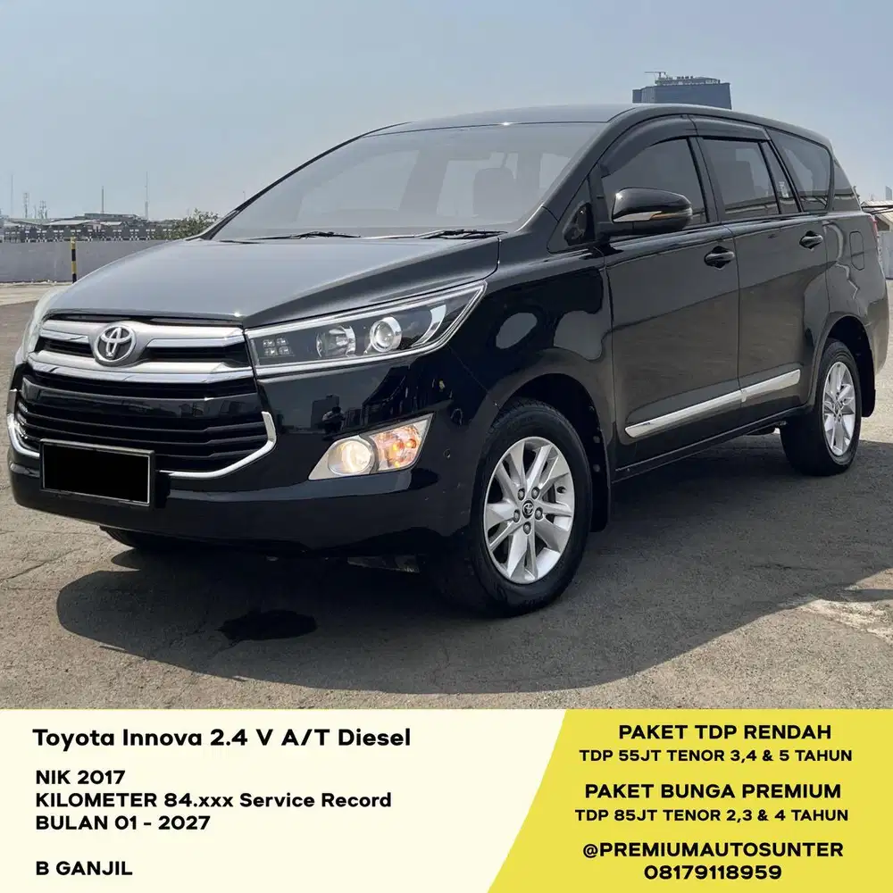 KM85rb 2017 A/T 2.4 V Diesel Innova Toyota Kijang 2020 DAKAR VRZ solar
