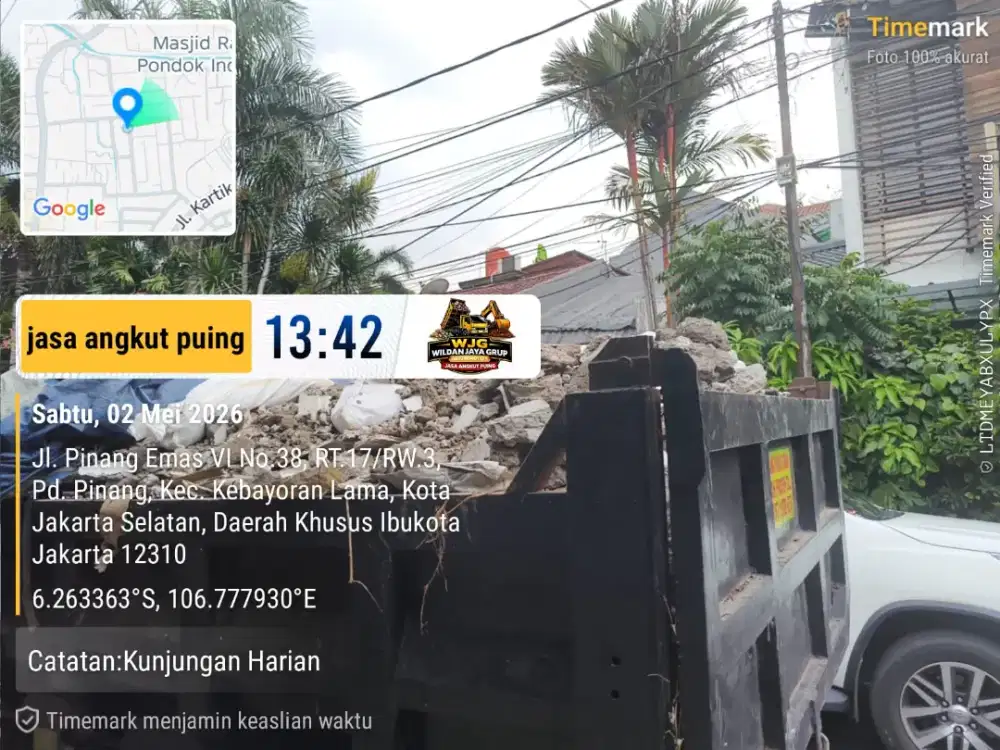 Jasa pengurugan puing dan buang sampah