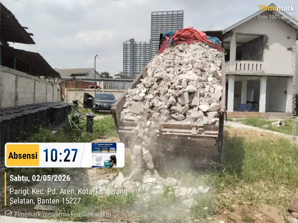 Jasa buang puing dan pengurugan