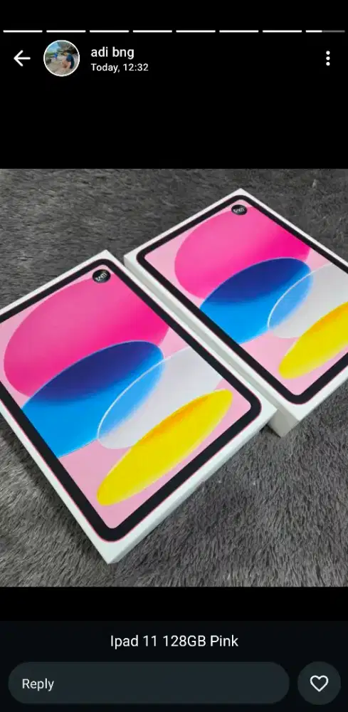 IPAD 11 PINK 128GB GARANSI IBOX