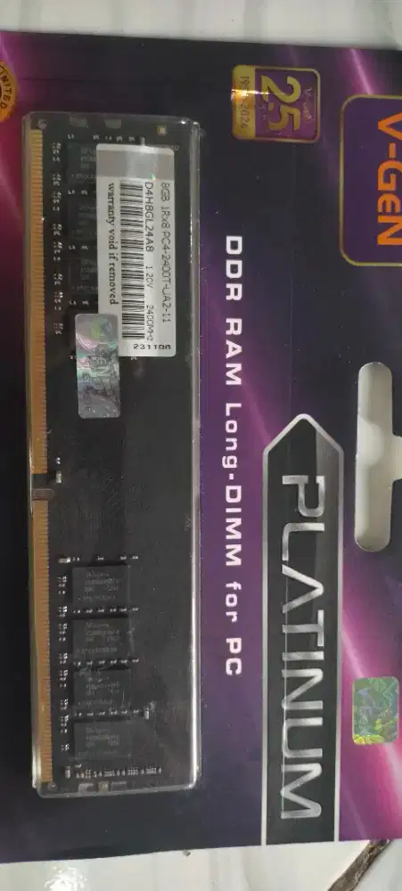 V-Gen RAM DDR4 8GB PC2400T