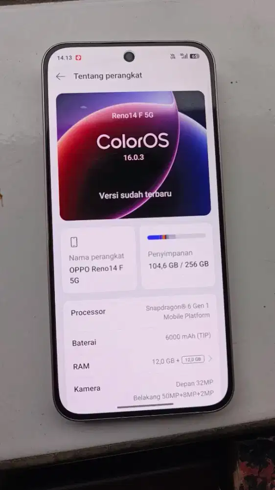 Oppo reno 14F 12/256gb