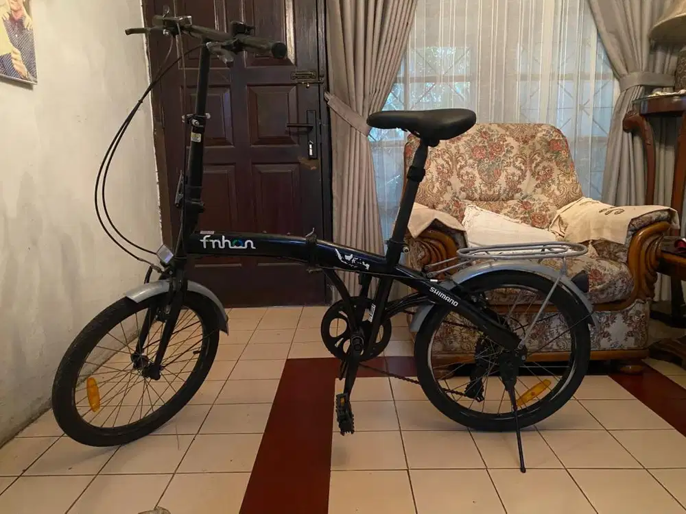 Sepeda Lipat Airwalk Ace 20 Inch - Black (Upgrade Shimano Tourney!)