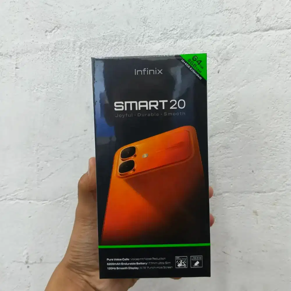 INFINIX SMART 20 RAM 8GB/64GB | BARANG BARU GARANSI RESMI FREE ONGKIR
