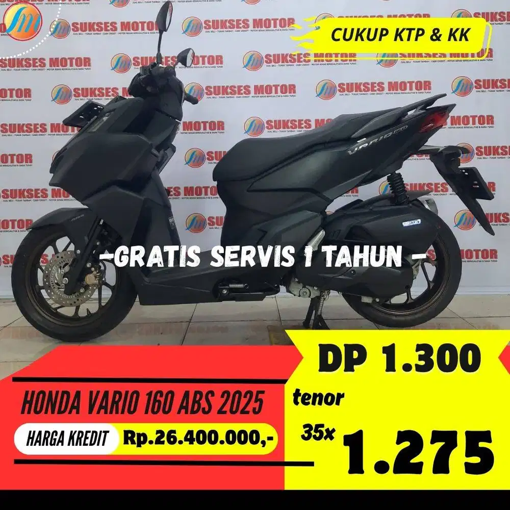 DP PROMO KREDIT HONDA VARIO 160 ABS 2025 ANGSURAN SANGAT TERJANGKAU