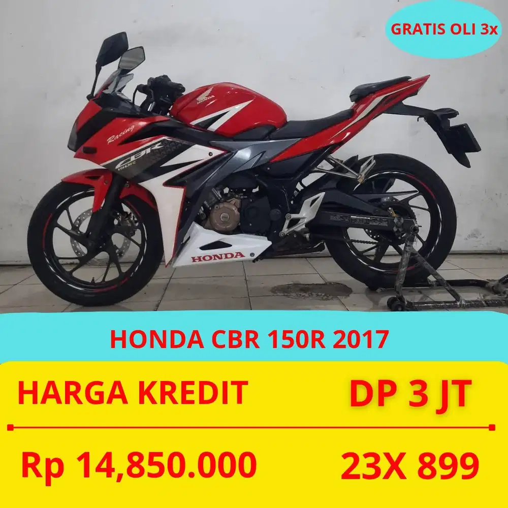 PROMO SUKSES MOTOR HONDA CBR 150 R 2017 DP 3 JUTA