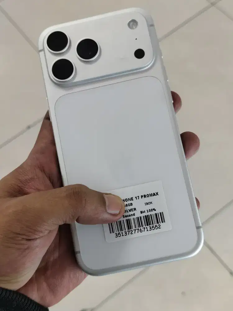 Iphone 17 promax 256gb silver
Hb 100
Cc 67
Dus book kabel aja