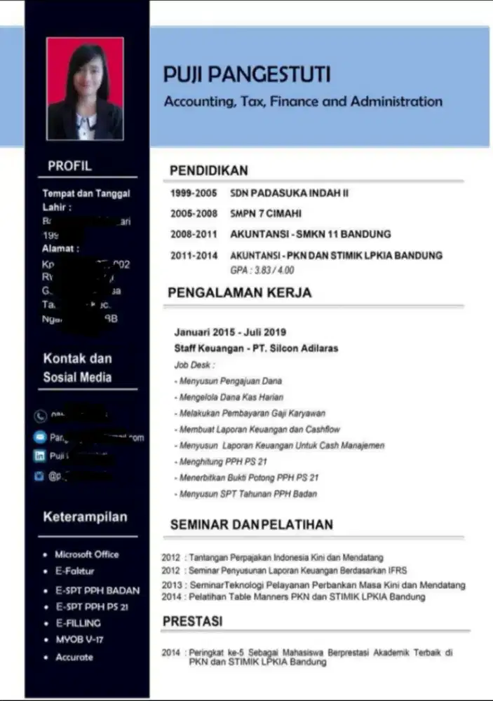 Open to work (Administration, finance, Accounting)